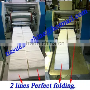 Italy Design 2lines 800 Piece Per Minute Embossing Printing High Speed Automatic Dinner Napkin Tissue Converting Machine thumbnail-5