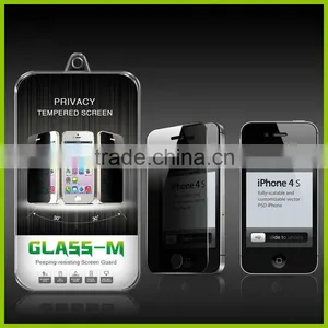 0.33mm 9H Privacy Tempered Glass Screen Guard For Apple IPhone 4/4S thumbnail-1