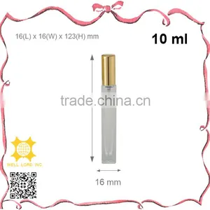 Neat Design Transparent 10ml Glass Cuboid Atomizer Pump Sprayer thumbnail-1