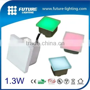 3 Years Guarantee /Epistar Chip 100*100 IP67 Waterproof RGB Color Changing 12v Led Paving Stone Lights Led Floor Tile Light thumbnail-2