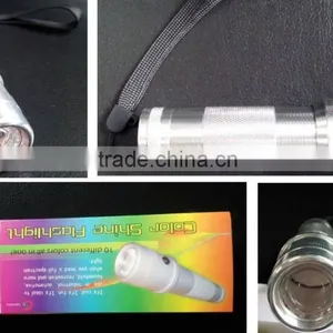Special Gift Edison AAA Battery 3W High Power Color Changing RGB Led Flashlight thumbnail-4