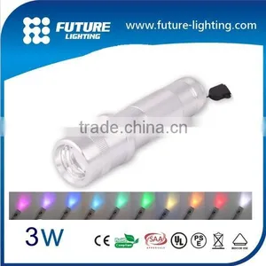 Factory Direct Sale 3W 10 Color Rgb Color Shine Led Flashlight thumbnail-1