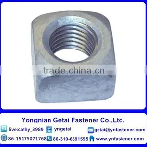 Square Nuts DIN928 Carbon Steel M4 M6 M8 M10 Hot Dip Galvanized Electro Galvanized thumbnail-3