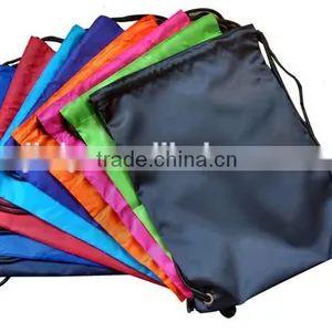 Wholesale Waterproof Polyester Fabric Cheap School Drawstring Backpack Bag thumbnail-4
