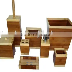 Bamboo Bathroom Accessories thumbnail-1