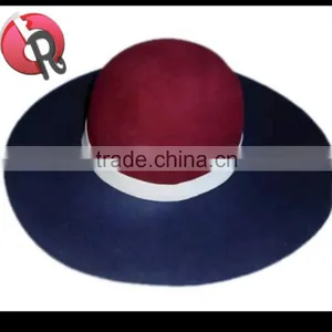 Wool Felt Fedora Hat,100% Australia Wool Felt Fedora Cap thumbnail-1