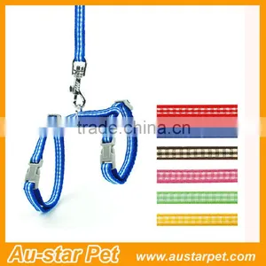 Grid Markings Factory Price Nylon Cat Pet Harness / Leashes thumbnail-2