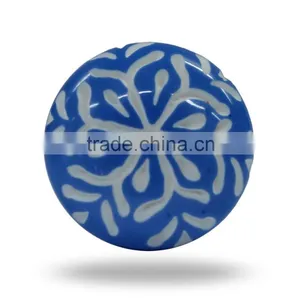 Resin Blue Carving Knob thumbnail-1
