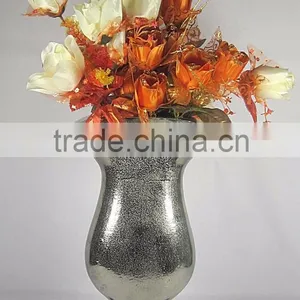 New Arrival ! Gold Metal Vase, Silver Flower Vase, Royal Silver Trumpet Vase For Decoration thumbnail-1