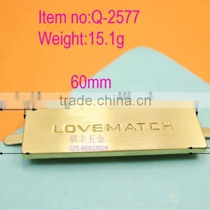 Long-term Wholesale Fashionable Metal Trademark Logo Q-2577 thumbnail-1