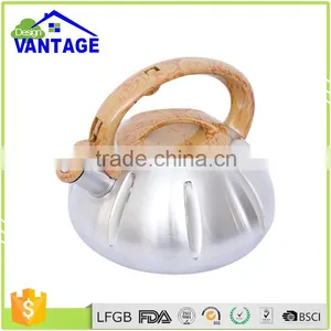 Single Bottom or Capsulated Bottom Stainless Steel Non Electric Tea Kettle Whistling Kettle thumbnail-1