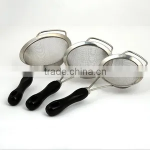 Set of 3 Fine Mesh Stainless Steel Strainers thumbnail-2