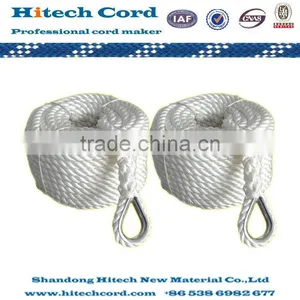 3 Strands Twisted Polyester Rope With Eye Splice thumbnail-1