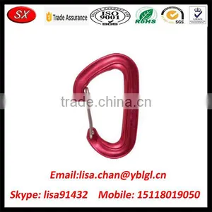 Custom Made Orange Anodized Aluminum Climbing Carabiners thumbnail-3