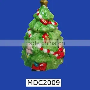 Holiday Decor Handpainted Ceramic Christmas Tree thumbnail-2