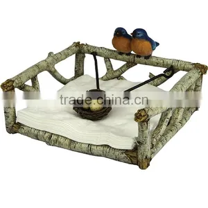 Personalized Handmade Painted Decorative Poly Resin Bird Napkin Holder thumbnail-1