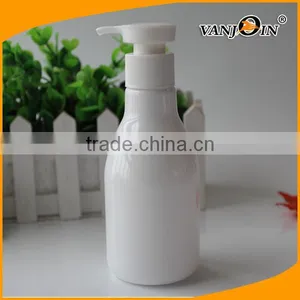 PET Material White 250ml Plastic Lotion Bottle With Pump Dispenser thumbnail-1