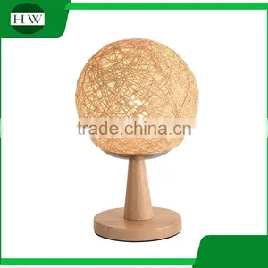 Wooden Decorative Garden Cane Twine Eye Protection Usb Rechargeable Dimmable Led Study Reading Desk Table Night Light Lamp thumbnail-5