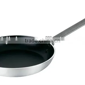 Professional Aluminum Nonstick Frying Pan Cookware With Silicon Handle Sanded Exterior Kitchen Cooking thumbnail-2