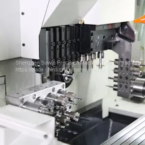 SZ-255E Dual Spindles 5 Axis 25mm Diameter Swiss Type Automatic Lathe Sliding Head Screw Machine thumbnail-2