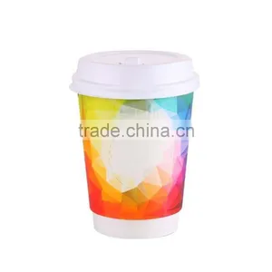 2017 Festival Style New Year Gethering Pasta Match Double Wall 12oz Wholesale Paper Cups thumbnail-1