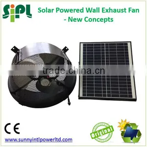 SUNNY FAN 14 Inch Wall Window Mounted Industrial Solar Heat Exhaust Air Ventilation Fan thumbnail-5