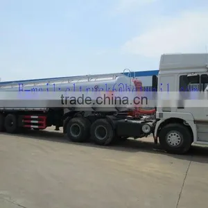 42 m3 3 Axles Oil Tank Trailer Truck With Shacman Tractor thumbnail-1