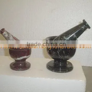 MARBLE MORTAR AND PESTLE HANDICRAFTS thumbnail-5