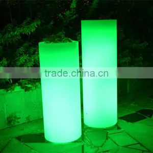 E27 LED Lamp Flower Pot/ Cylindrical Decoration Vase thumbnail-2