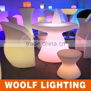 Color Changing Glow Dinner Table LED Restaurant Furniture thumbnail-4