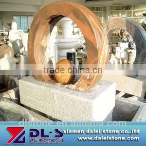 Modern Garden Hand Carved Water Natural Stone Fountain thumbnail-1