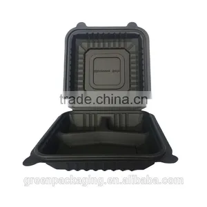 CB024 Biodegradable Disposable Eco-friendly Cornstarch Food Container 8x8x3inch thumbnail-2