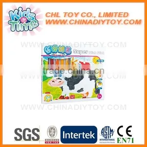 Eco Friendly Kids Safe Fancy Crayon, Wholesale Bright Color Super Slick Stick, Non Toxic Easily Clean Water Soluble Crayon thumbnail-2