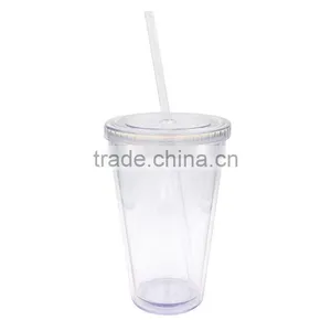 16oz Customized Logo Plastic Cheap Coffee Cups for Sale,Thin Wall Plastic Drink Tubing thumbnail-6