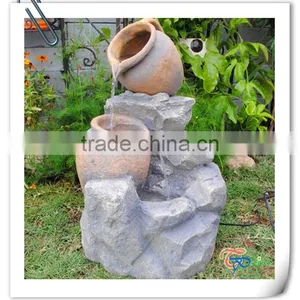 Popular Resin Garden Outdoor Water Fountain With Pots thumbnail-1