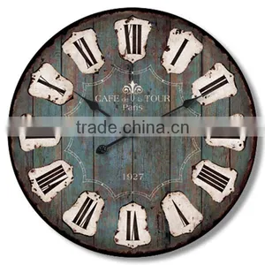 2014 New and Hot Sale Vintage Wall Clock Old Wall Clock thumbnail-1