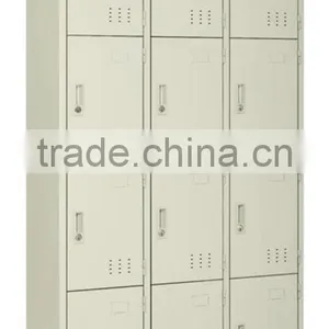 12 Doors Steel Locker 12 Tier Metal Locker 12 Doors Industrial Metal Storage Locker Cabinet thumbnail-1