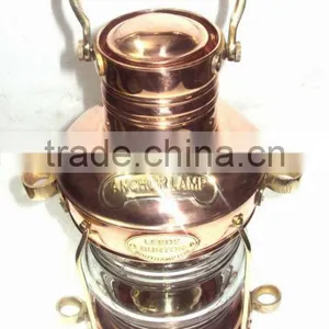 Nautical Ship Lantern, Antique Copper Lantern, Brass Ship Lanterns, Copper Outdoor Lantern, Copper Hurricane Lantern, thumbnail-4