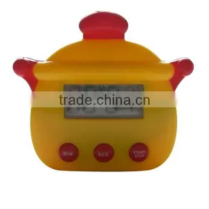 Mini Teapot Shape LCD Digital Plastic Countdown Timer/kitchen Timer thumbnail-1