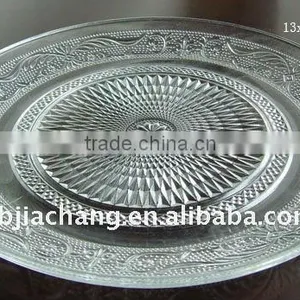 Clear Round Fused Glass Plates 7" PZ01D thumbnail-1