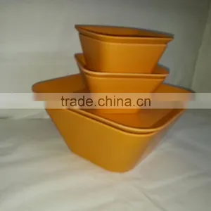 Manufacturer Supply Compostable Bright Colored Dinnerware Made of Bamboo thumbnail-2