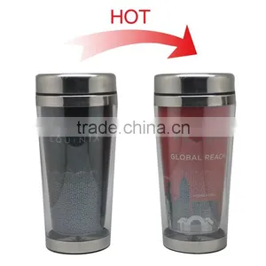 Color Changing Vacuum Insulated Stainless Steel Water Bottle thumbnail-3