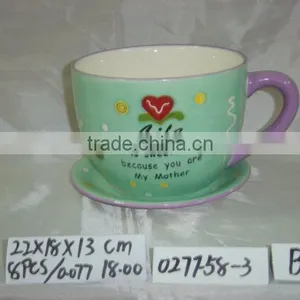 Ceramic Big Mug Bonsai Pot SN9968 thumbnail-1