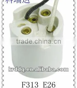 F313 E26 Electrical Ceramic Lamp Holder Types thumbnail-1