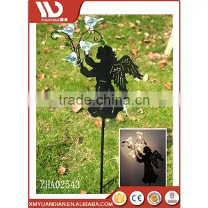 Black Shadow Fairy Silhouette Garden Stake Solar Light Garden thumbnail-1