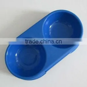 2 Grid Round Cheap Plastic Pet Bowl/dog Bowl/cat Bowl thumbnail-1