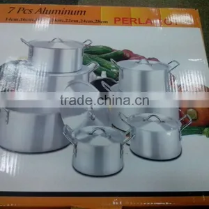 5pcs 7pcs Cookware Set Satin Aluminum Pot thumbnail-6