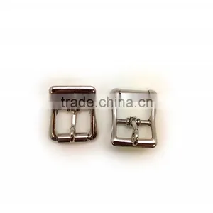 Zinc Alloy Center Bar Buckle With Lockable Prong, Nickel Plate, Buckle for Strap thumbnail-1