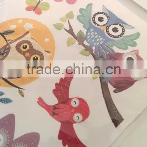 Popular Cute OEM Owl Design Decorative Shinny Glitter Sticker thumbnail-2