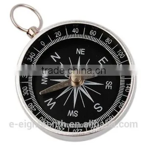 2016 New Arrival Portable Pocket Compass for Outdoor Sports Camping Hiking Silver thumbnail-1